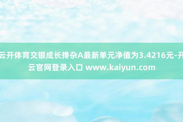 云开体育交银成长搀杂A最新单元净值为3.4216元-开云官网登录入口 www.kaiyun.com