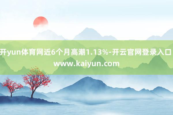 开yun体育网近6个月高潮1.13%-开云官网登录入口 www.kaiyun.com